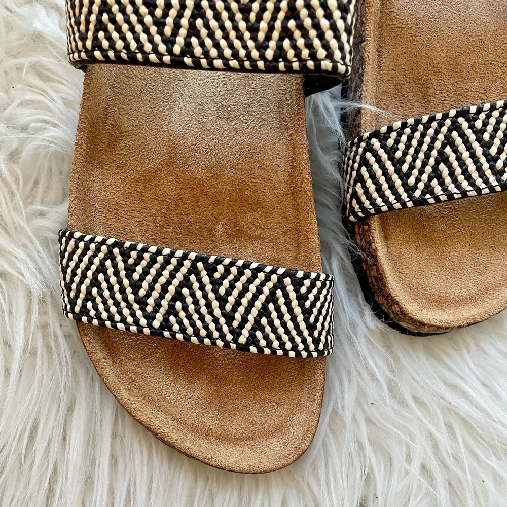 LAST FEW Aztec Tribal Woven Banded Footbed Sandals - Picture 10 of 16